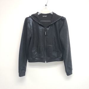 Bebe Sport Y2K 90s Lizard Jogger Zip Up Hoodie